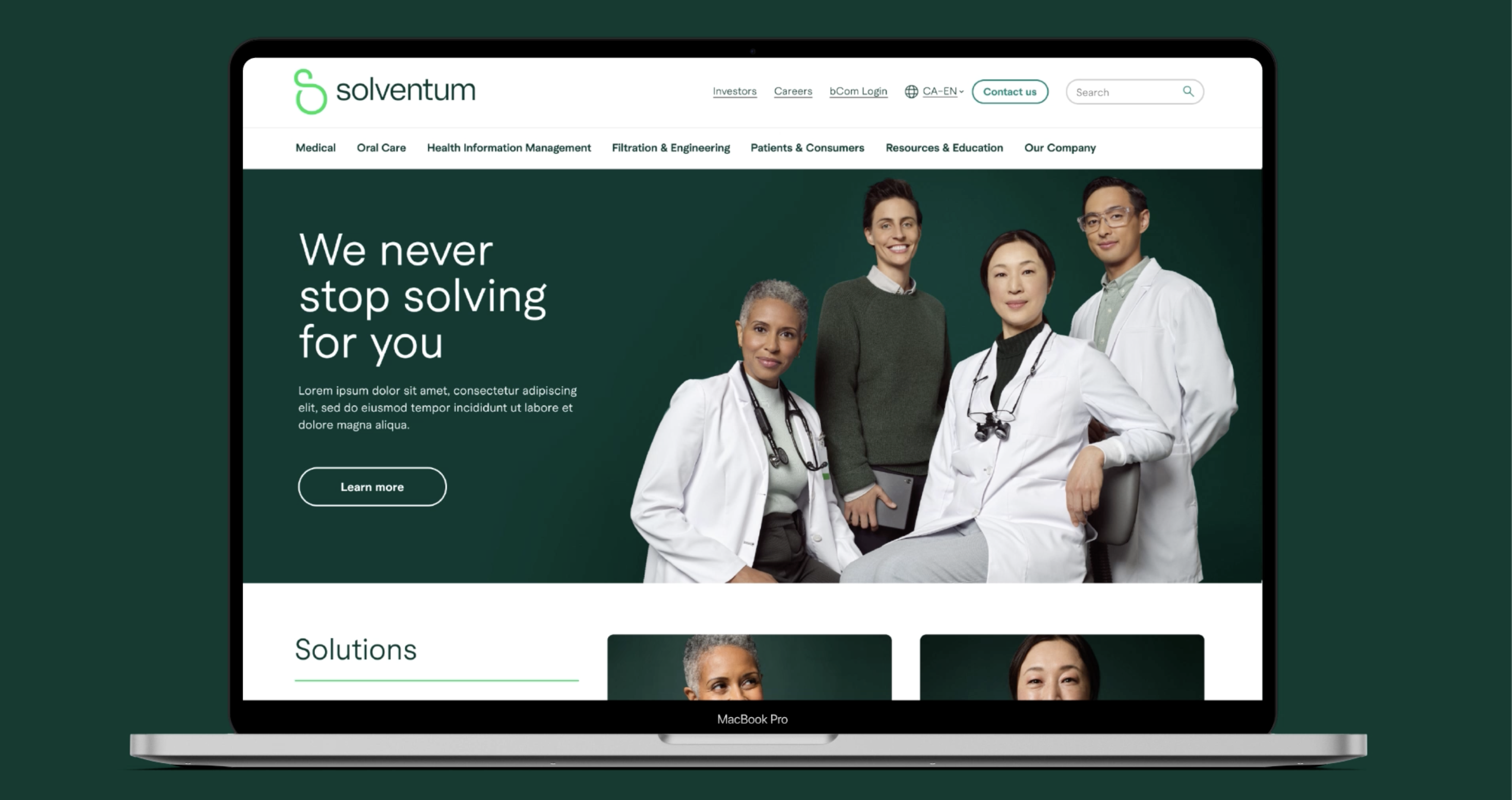 High-fidelity desktop design